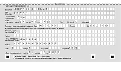 временная регистрация в Дедовске